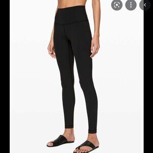 Lululemon Wunder Under Black High-Waisted Leggings 8 full length